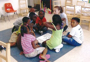 Students participate in Freedom School program at C N Jenkins Memorial Presbyterian Church in Charlotte, N.C.