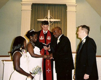 Isaac Monah's wedding