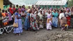 Survivors of rape and war orphans dance in East Congo. 